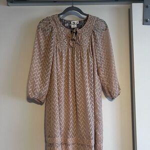 Y2K Anthropologie One September Peasant Dress XS